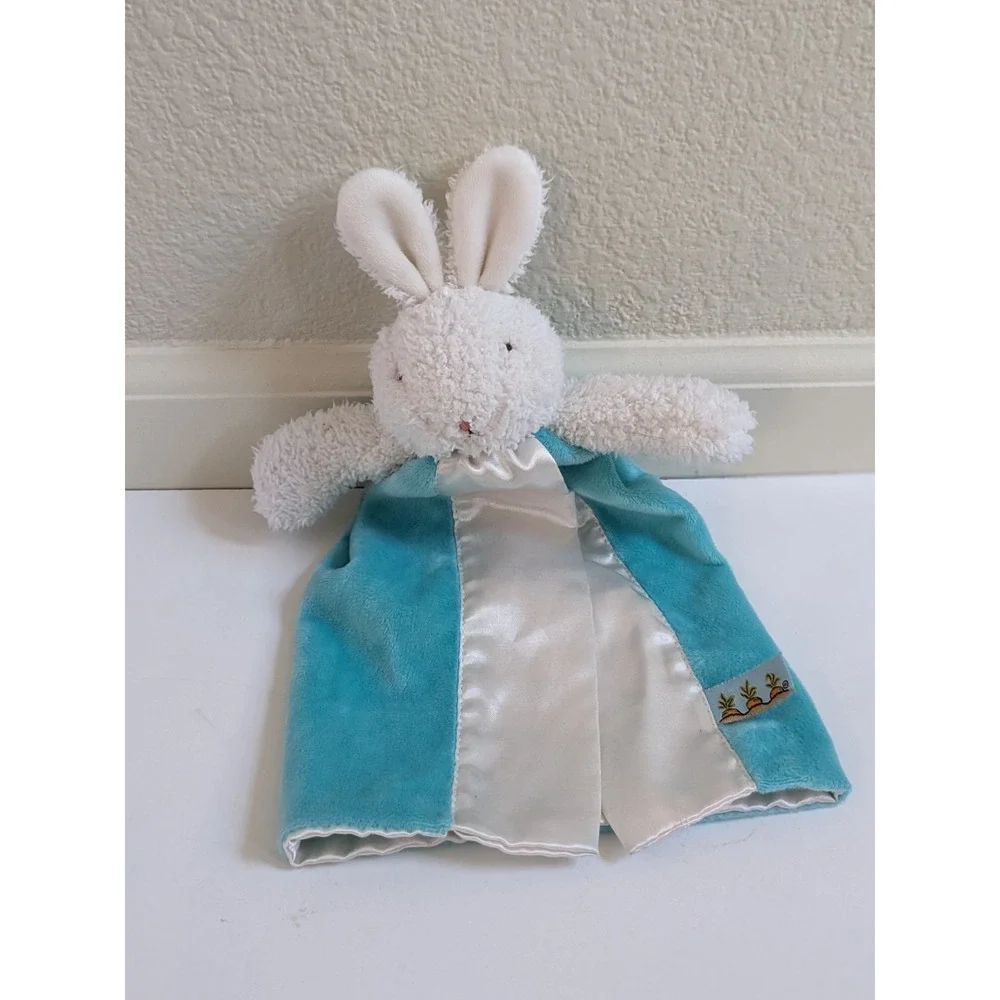 Bunnies By The Bay Bud Bunny Bye Bye Buddy Aqua Blue Lovey Security Blanket‎ 12